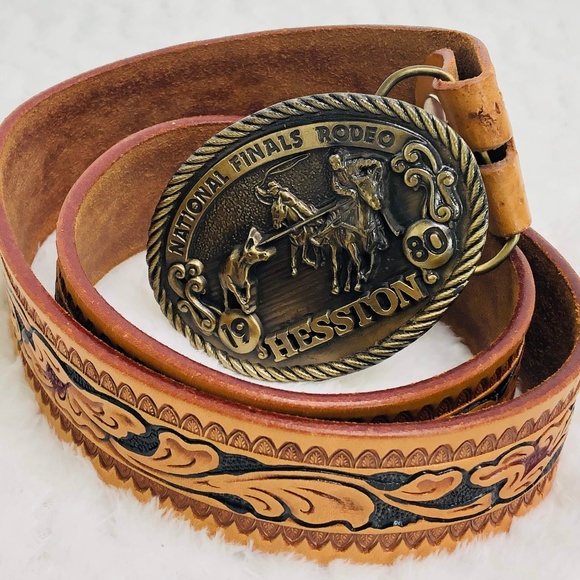 National Finals Rodeo Hesston 1980 Belt & Buckle